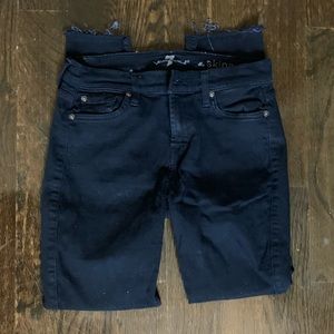 7 for all mankind black The Skinny Jean